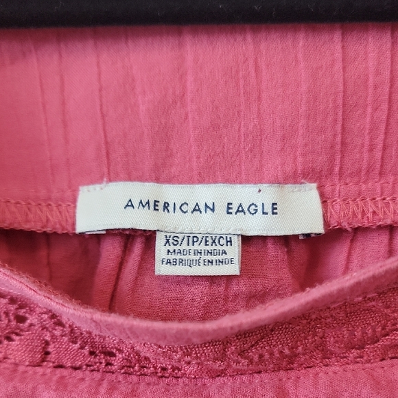 American Eagle Outfitters Pink Lace Blouse - Picture 2 of 13